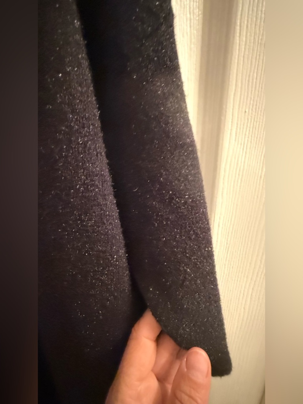 Pomander Place Black Knit Top with Ribbed Texture - Picture 3 of 4